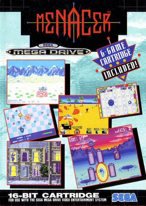 Menacer - 6-Game Cartridge original box art cover