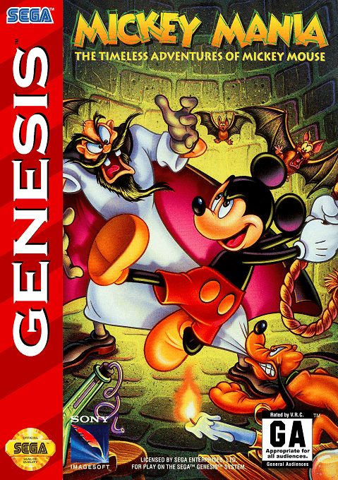 Mickey Mania - The Timeless Adventures of Mickey Mouse original box art cover