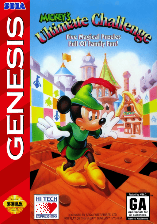Mickey's Ultimate Challenge original box art cover