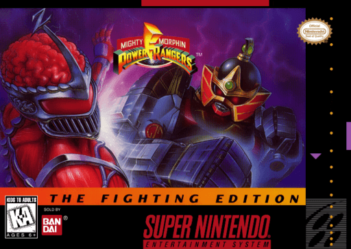 Mighty Morphin Power Rangers - The Fighting Edition original box art cover