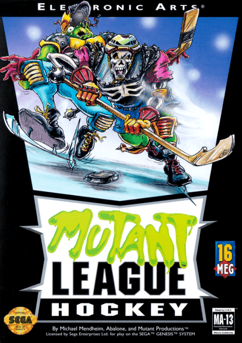 Mutant League Hockey original box art cover