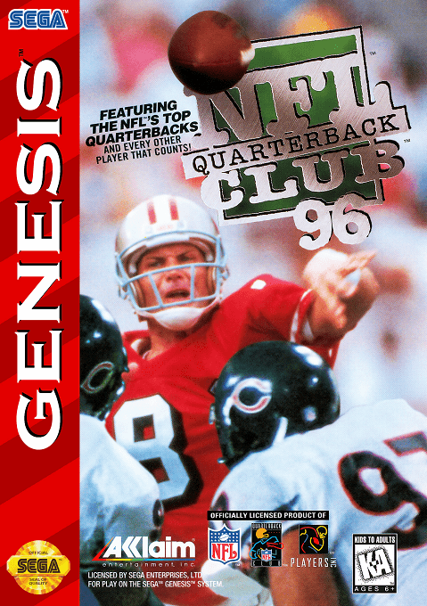 NFL Quarterback Club 96 original box art cover