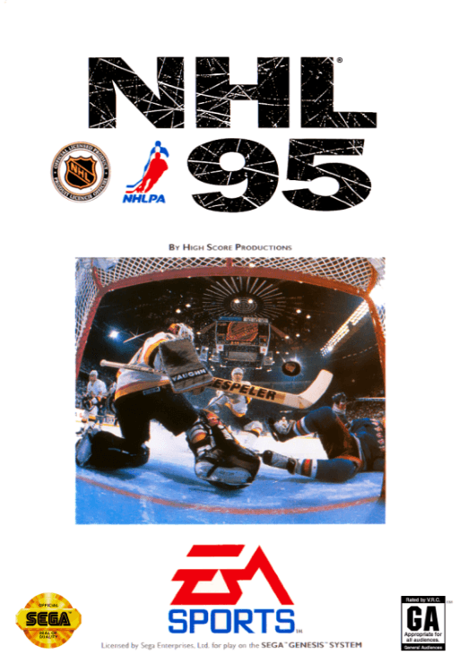 NHL 95 original box art cover