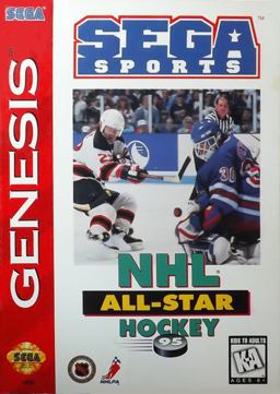 NHL All-Star Hockey 95 original box art cover