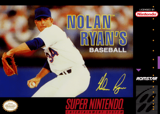 Nolan Ryan's Baseball original box art cover