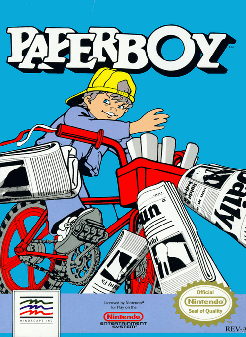 Paperboy (Hack) original box art cover