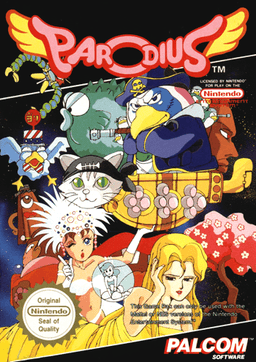 Parodius original box art cover