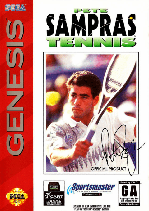 Pete Sampras Tennis original box art cover