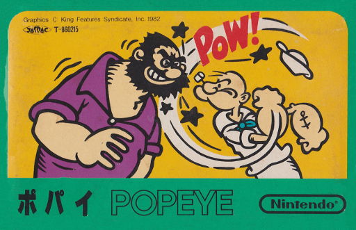 Popeye original box art cover