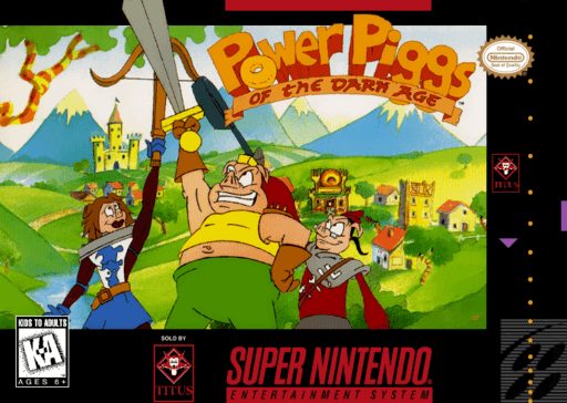 Power Piggs of the Dark Age original box art cover