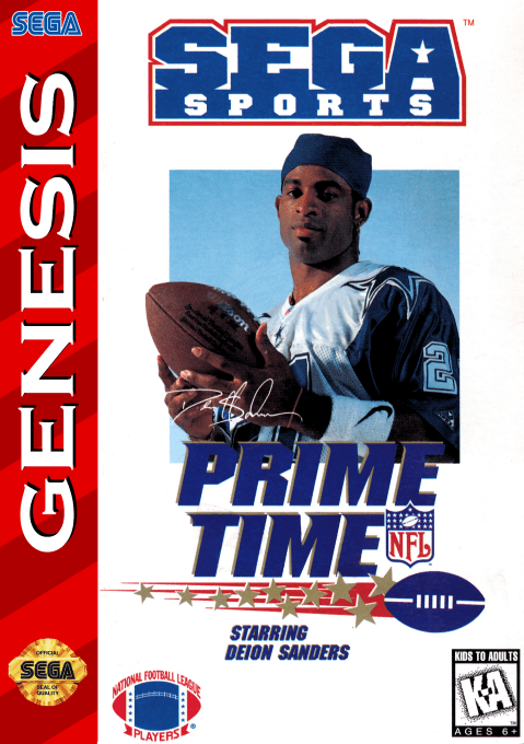Prime Time NFL Starring Deion Sanders original box art cover