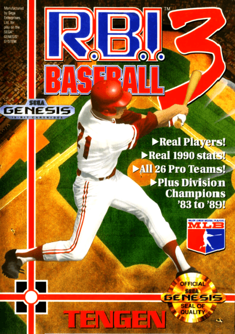 R.B.I. Baseball 3 original box art cover