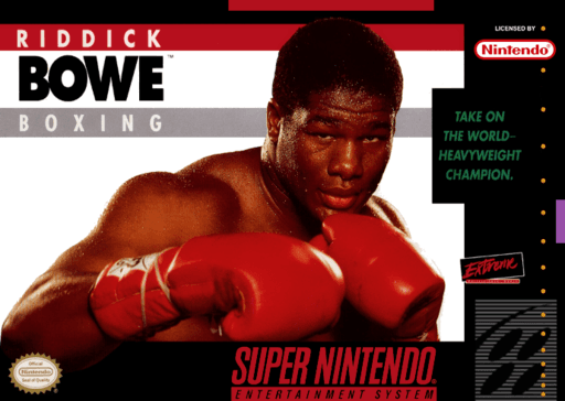 Riddick Bowe Boxing original box art cover