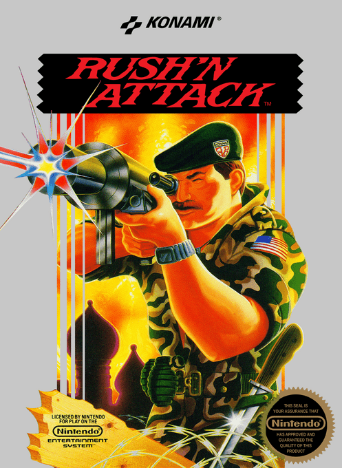 Rush'n Attack (Europe) original box art cover