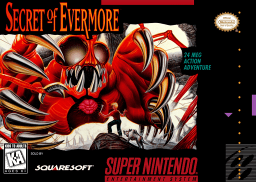 Secret of Evermore original box art cover