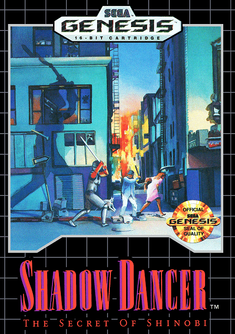 Shadow Dancer - The Secret of Shinobi original box art cover