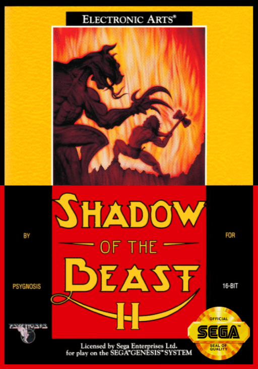 Shadow of the Beast 2 original box art cover