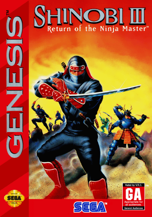 Shinobi 3 - Return of the Ninja Master original box art cover
