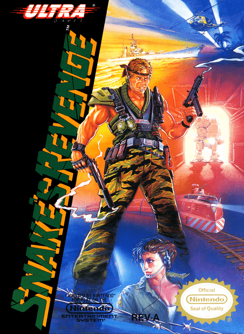 Snake's Revenge (Europe) original box art cover