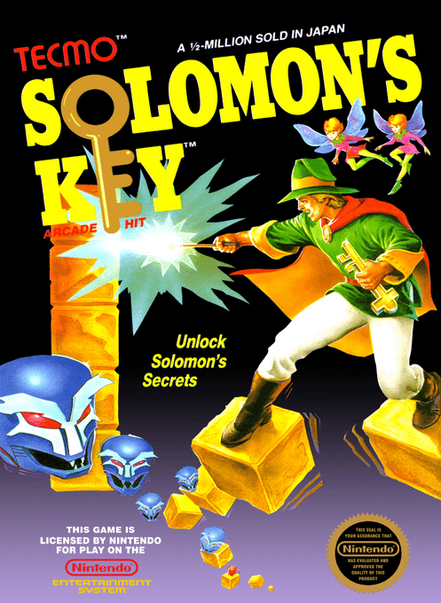 Solomon's Key original box art cover