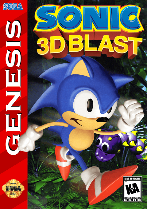 Sonic 3D Blast ~ Sonic 3D Flickies' Island original box art cover