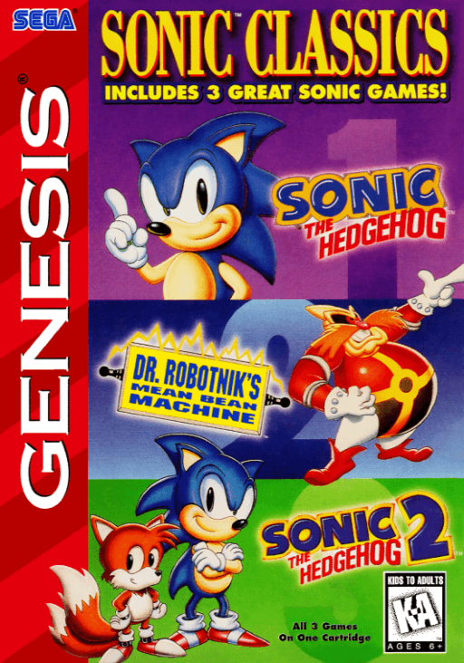 Sonic Compilation ~ Sonic Classics original box art cover