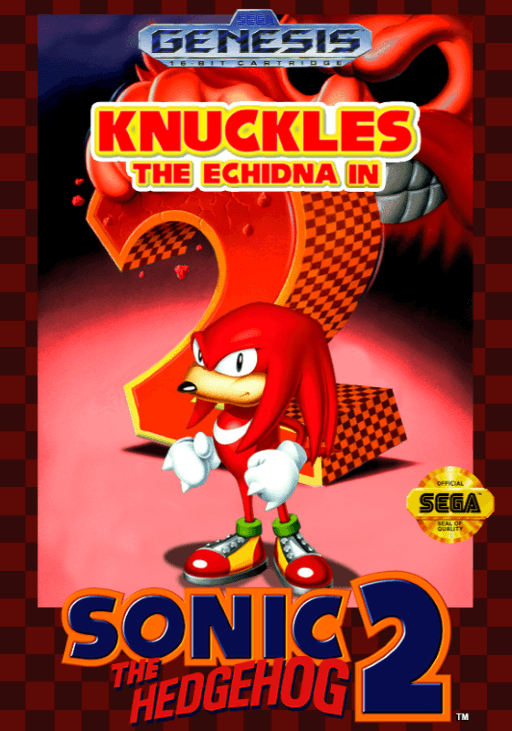 Sonic & Knuckles + Sonic The Hedgehog 2 original box art cover