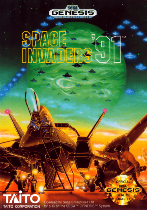 Space Invaders '91 original box art cover