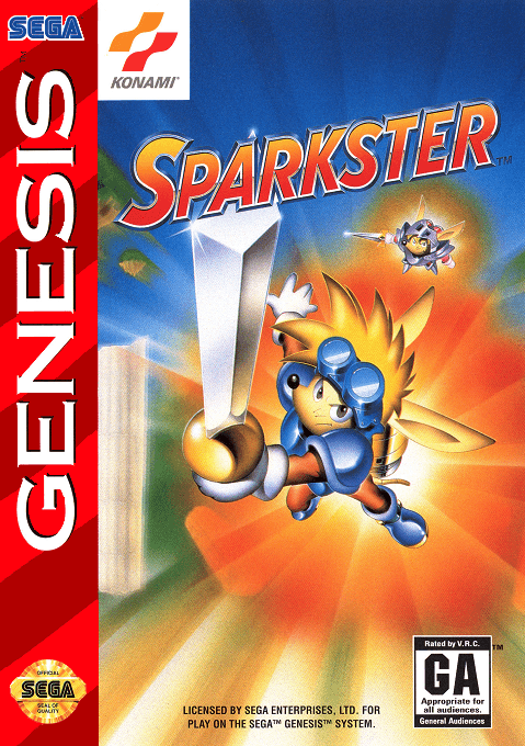 Sparkster original box art cover