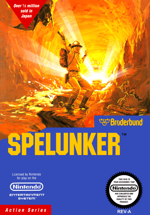 Spelunker original box art cover