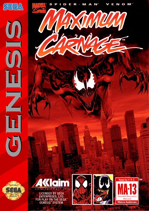 Spider-Man . Venom - Maximum Carnage original box art cover