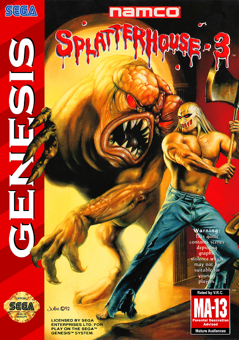 Splatterhouse 3 original box art cover