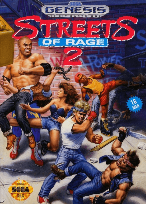 Streets of Rage 2 original box art cover