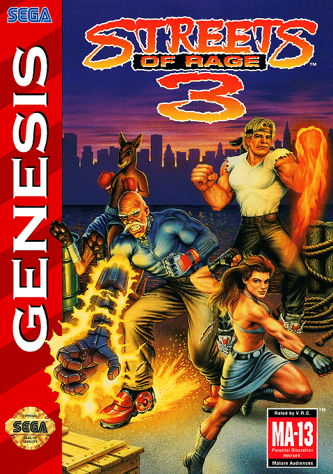 Streets of Rage 3 original box art cover