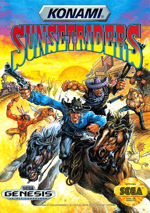 Sunset Riders original box art cover