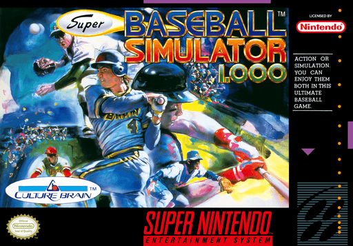 Super Baseball Simulator 1.000 original box art cover