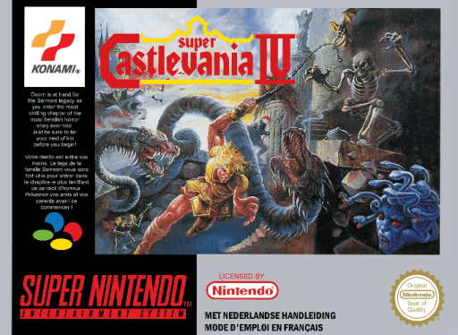Super Castlevania 4 original box art cover