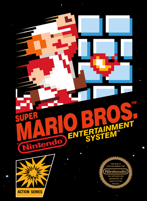 Super Mario Bros 1.5 v1.0 original box art cover