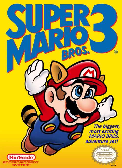 Super Mario Bros 3 (Europe) original box art cover