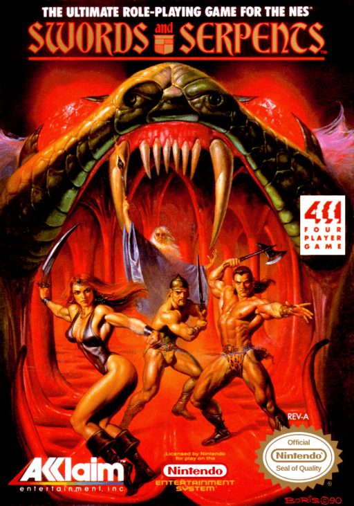 Swords and Serpents original box art cover