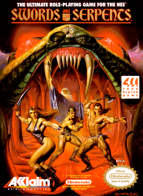 Swords and Serpents (Europe) original box art cover