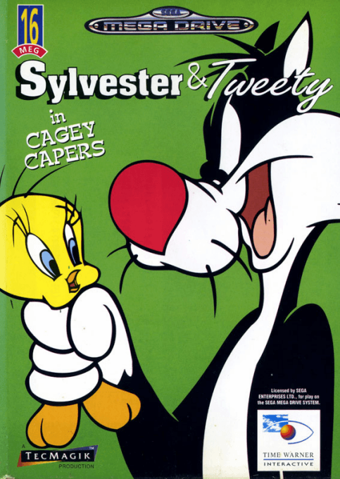 Sylvester and Tweety in Cagey Capers ~ Sylvester & Tweety in Cagey Capers original box art cover