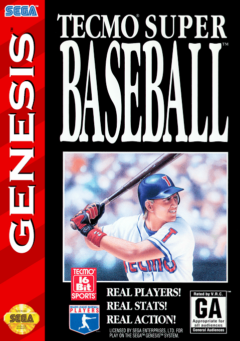 Tecmo Super Baseball original box art cover