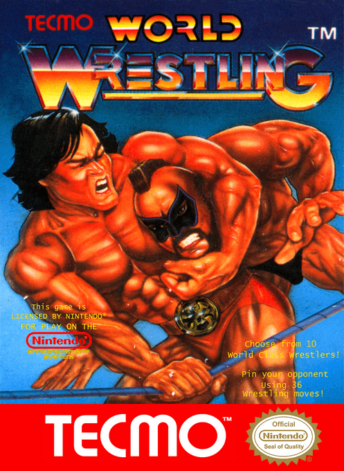Tecmo World Wrestling (Europe) original box art cover