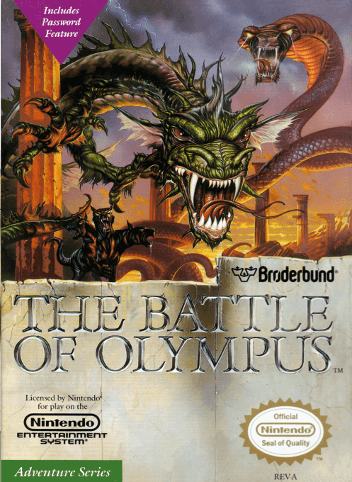 The Battle of Olympus (Europe) original box art cover