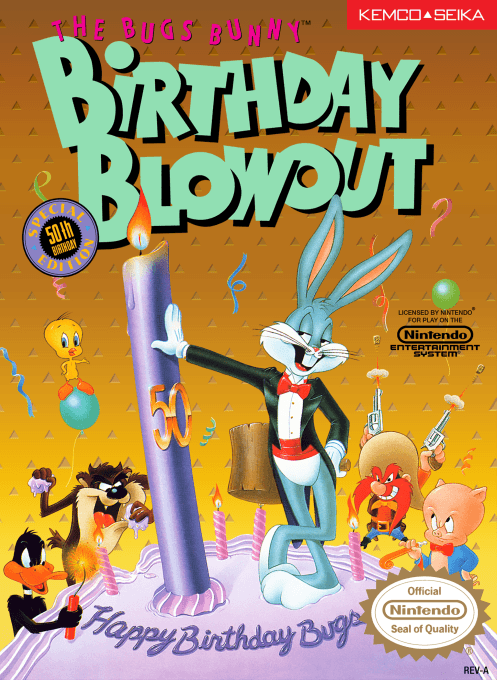 The Bugs Bunny Birthday Blowout original box art cover