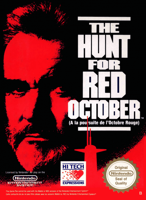 The Hunt for Red October (Europe) original box art cover