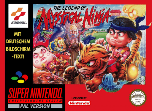 The Legend of the Mystical Ninja original box art cover