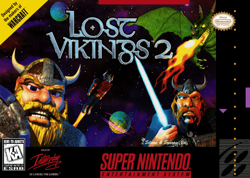 The Lost Vikings 2 original box art cover