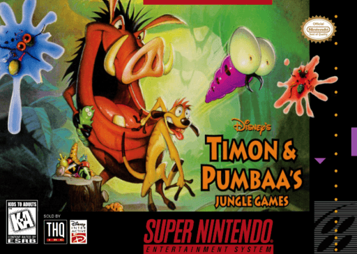 Timon & Pumbaa's Jungle Games original box art cover